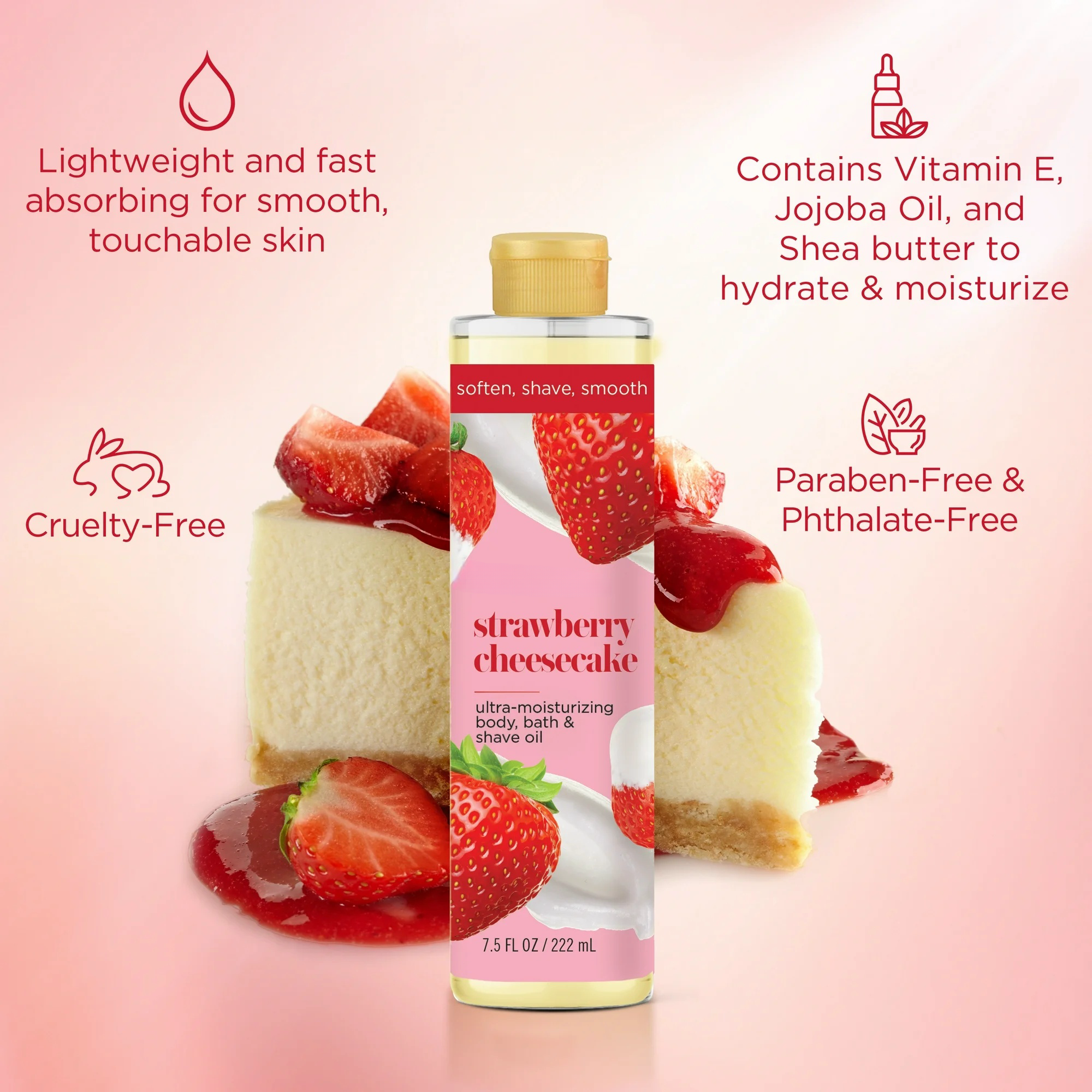 Oem/odm Private Label Long Lasting Moisturizing Strawberry Extract Women's Gift Shower Cleansing Luxury Skin Body Care Gift Set