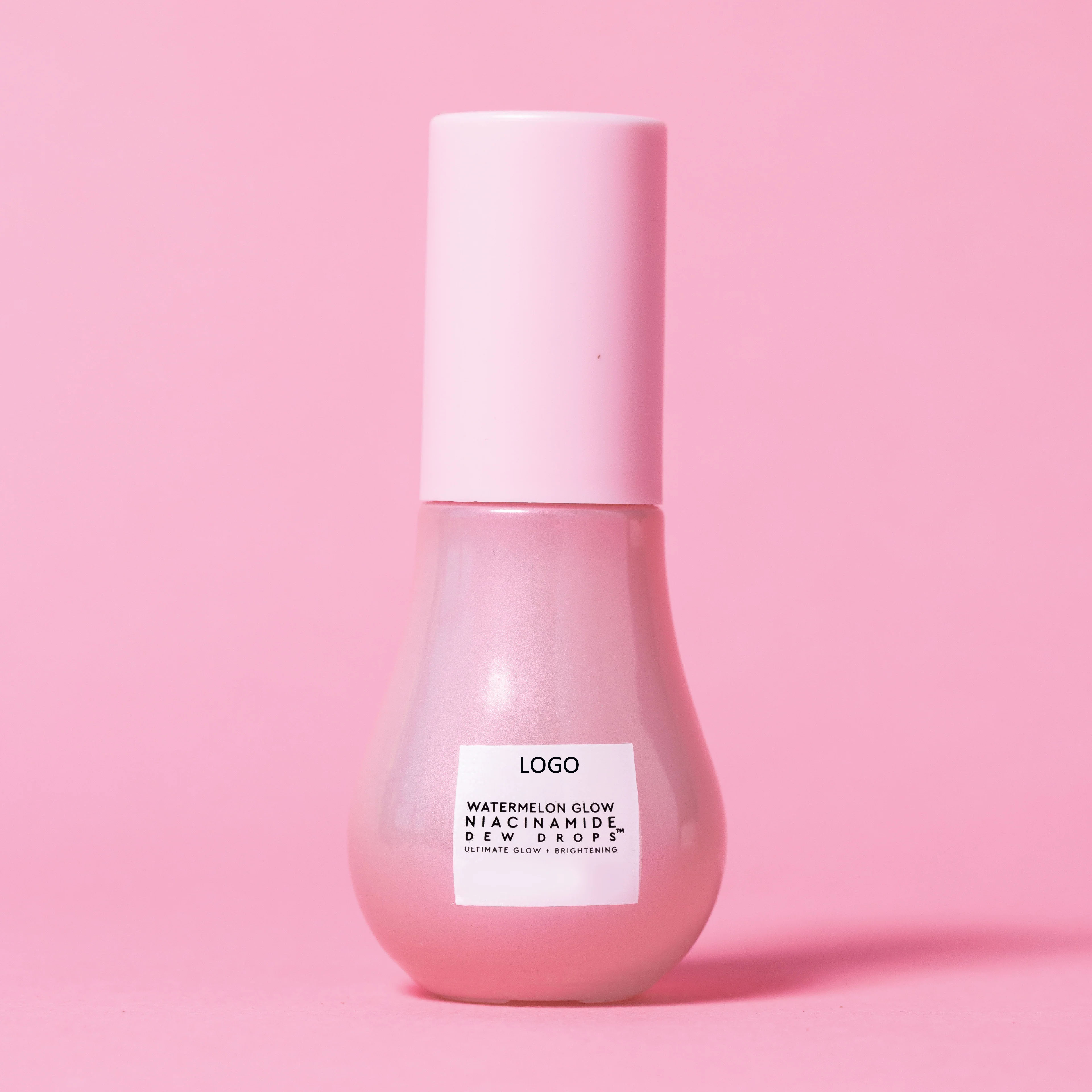 Oem Organic Hyaluronic Vitamin C Watermelon Face Serum Vegan Cream Vitamin E Dew Shimmer Glow Drops Facial Serum