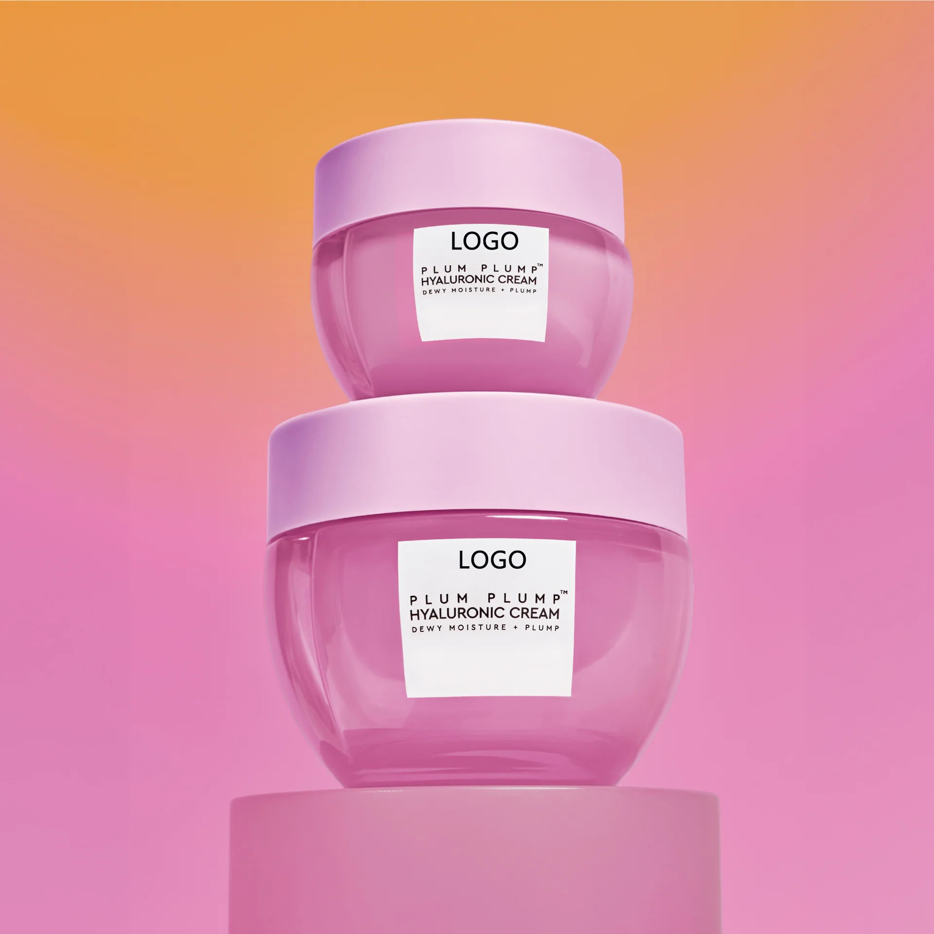 Private Label Anti Wrinkles Hydrating Plum Plump Hyaluronic Acid Face Glow Cream Moisturizing Gel Face Daily Face Moisturizer