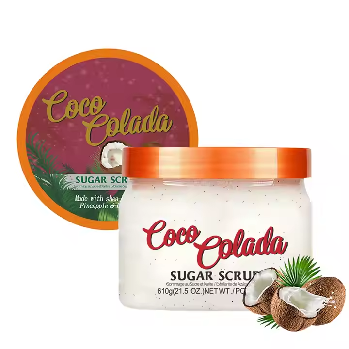 Wholesale Fruit Peach Watermelon Exfoliating Moisturizing Oem Body Scrub Deep Cleaning Exfoliate Shea Whitening Body Scrub