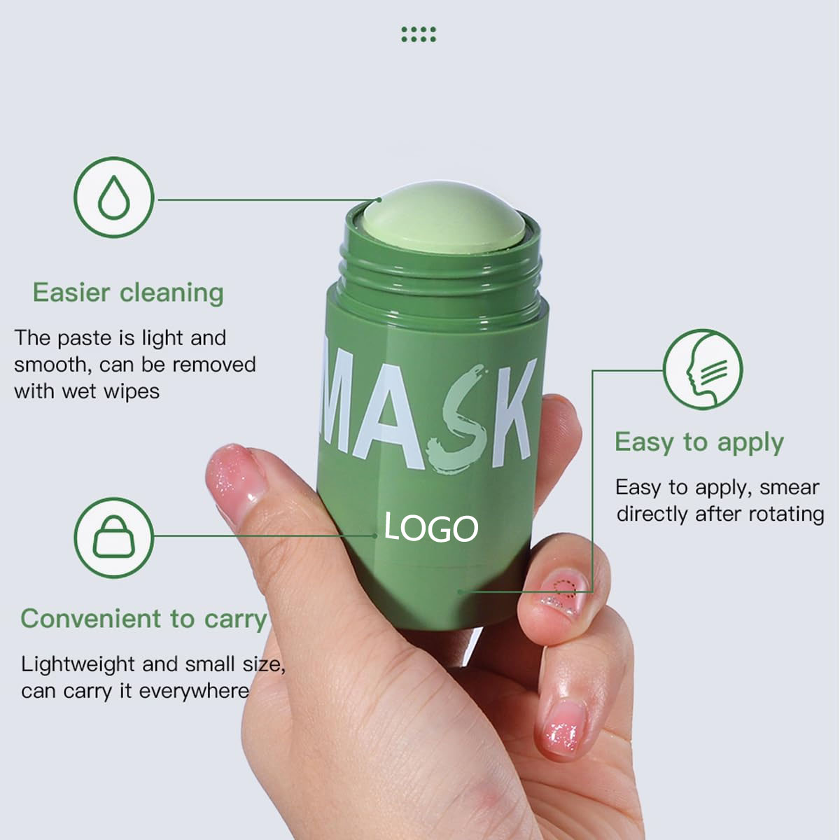 New Private Label Hot Sale Organic Deep Cleaning Moisturizing Clay Tea Mud Facial Clean Facial Deep Cleaning Face Mud Mask