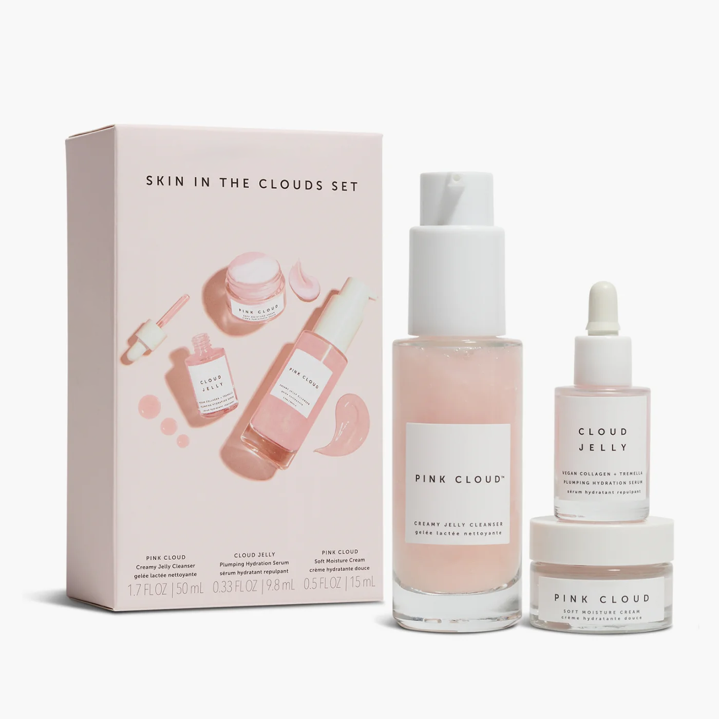 Wholesale Custom Organic Rose Anti-acne Moisturizing Facial Skin Care Set Serum Scrub Cleansing Moisturizing Facial Serum Set