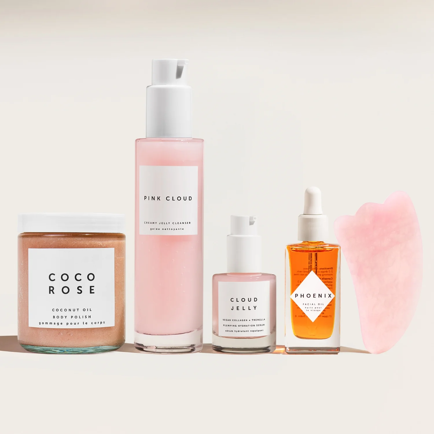 Wholesale Custom Organic Rose Anti-acne Moisturizing Facial Skin Care Set Serum Scrub Cleansing Moisturizing Facial Serum Set