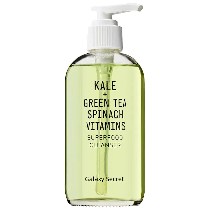 Oem Kale Green Tea Spinach Vitamin Superfood Antioxidant Cleaner Vegan Makeup Removal Face Wash