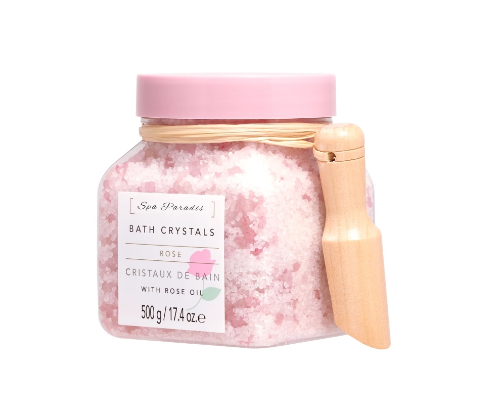 Galaxy Secrect Manufacturer Oem Rose Oil Infused Crystal Himalayan Pink Salt Relaxing Nourishing Bath Salts Sleep Easy Soaking