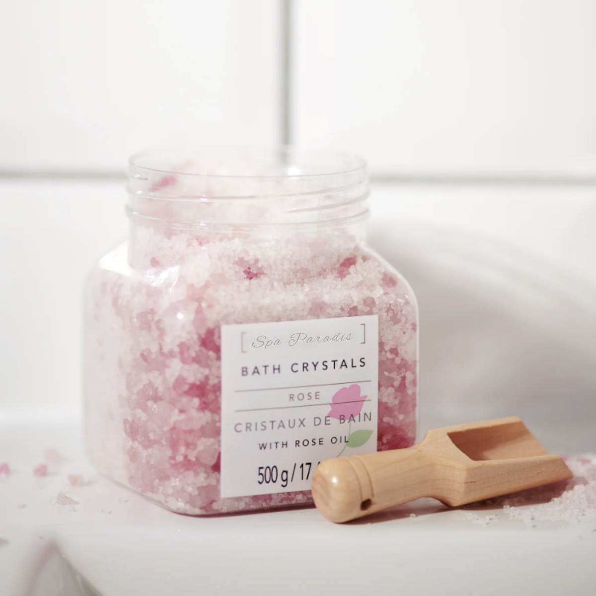Galaxy Secrect Manufacturer Oem Rose Oil Infused Crystal Himalayan Pink Salt Relaxing Nourishing Bath Salts Sleep Easy Soaking