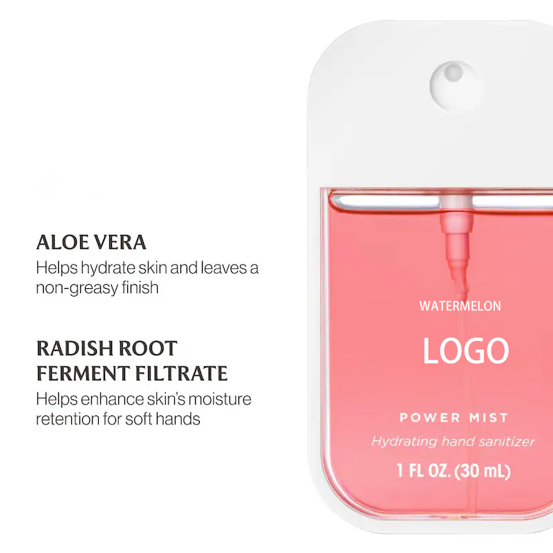 Customized Brand Logo Touch Hand Fragrance Clean Hand Wash Liquid Mist Multi-flavor Customize Scented Hand Clean Mist Spray