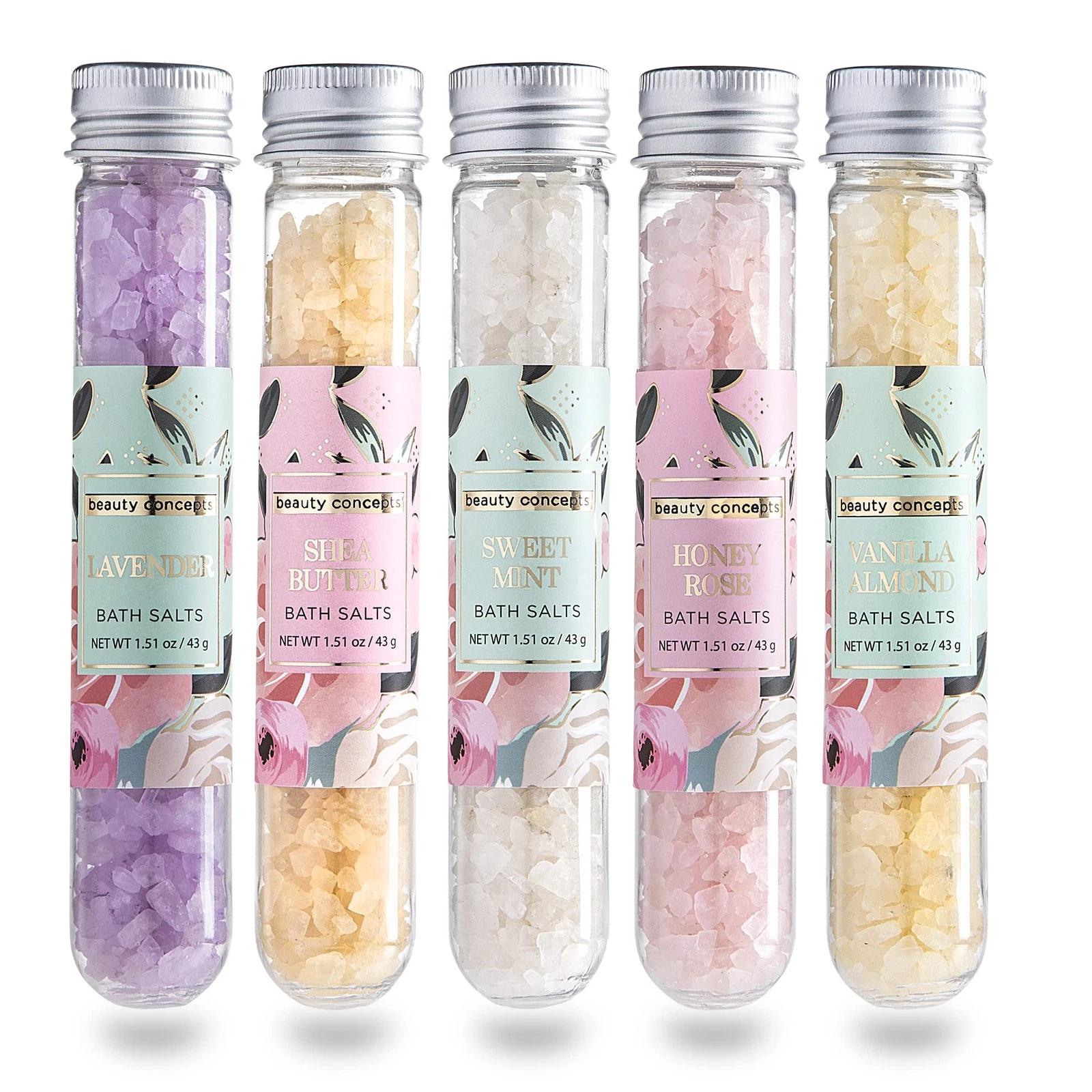 Oem Allergy Relief Bath Salt Candle Gift Set Lemon Sea Salt Amber Infused Body Spa Products Jasmine Scented Cleaning Relaxation
