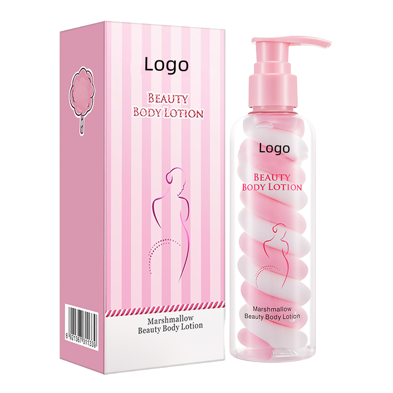 Oem Wholesale Natural Scented Colorful Moisturizing Nourishing Body Lotion Ice Cream Texture Rainbow Body Lotion