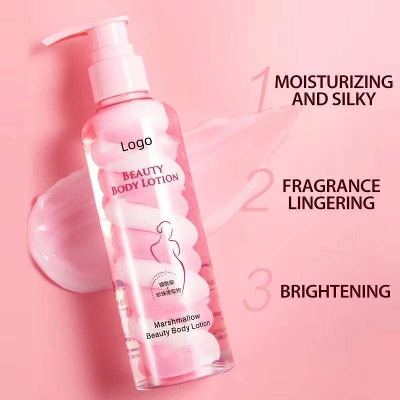 Oem Wholesale Natural Scented Colorful Moisturizing Nourishing Body Lotion Ice Cream Texture Rainbow Body Lotion