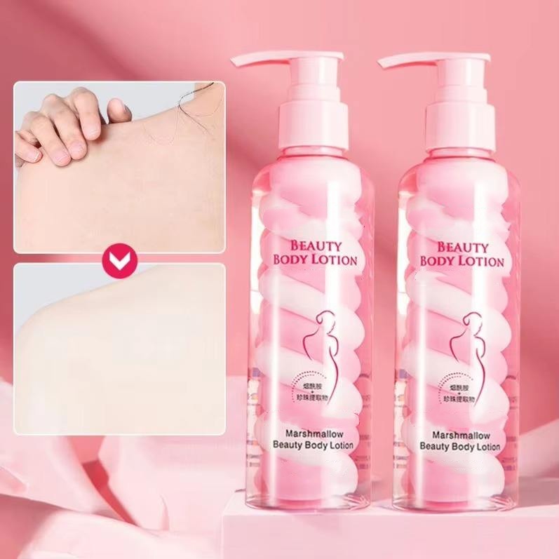 Oem Wholesale Natural Scented Colorful Moisturizing Nourishing Body Lotion Ice Cream Texture Rainbow Body Lotion
