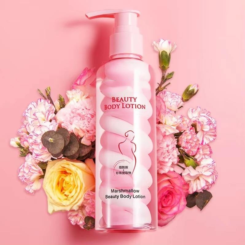 Oem Wholesale Natural Scented Colorful Moisturizing Nourishing Body Lotion Ice Cream Texture Rainbow Body Lotion