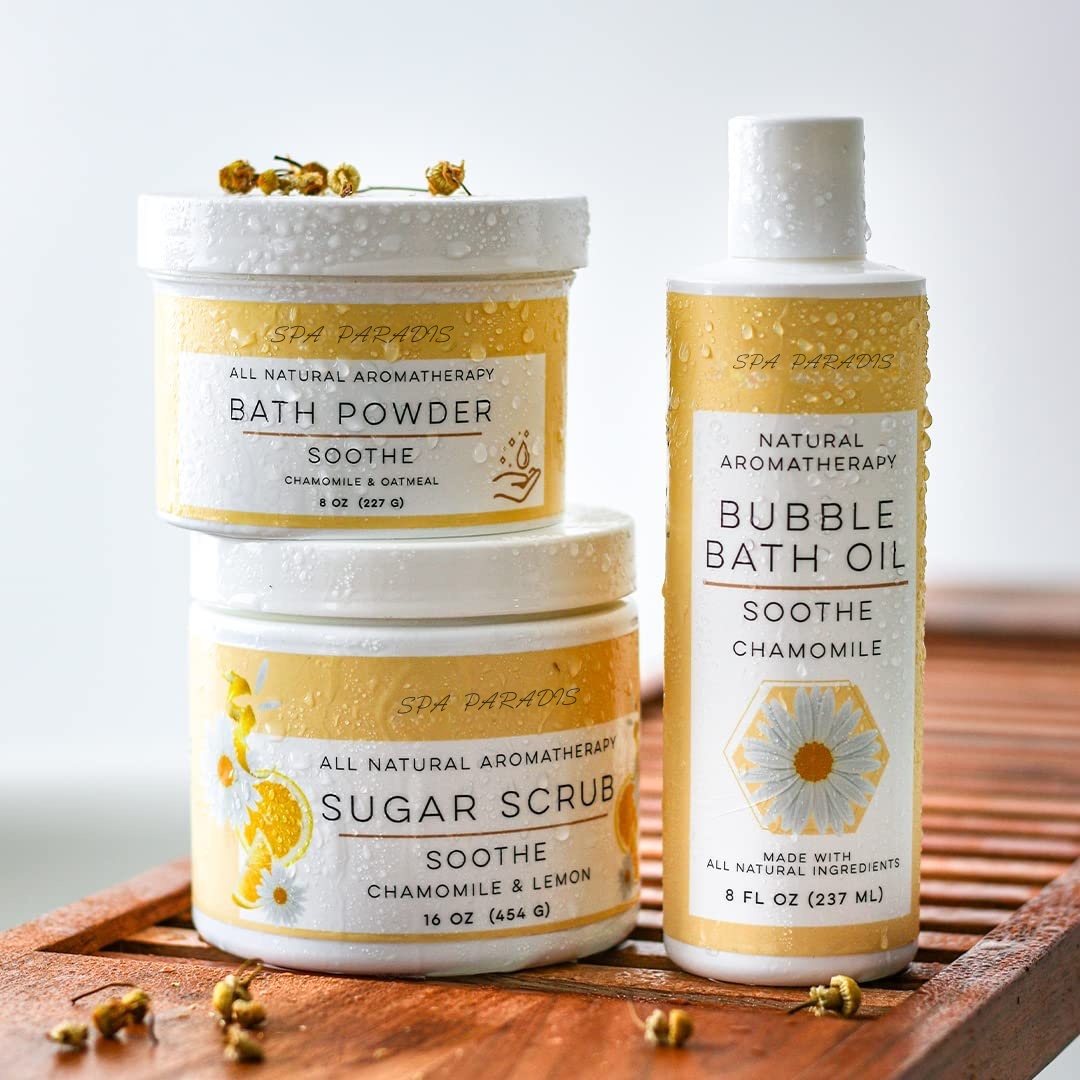 Oem Natural Aromatherapy Shea Butter Sugar Hydrating Exfoliating Cream Soothe- Chamomile Lemon Essential Oils All-skin Gmp