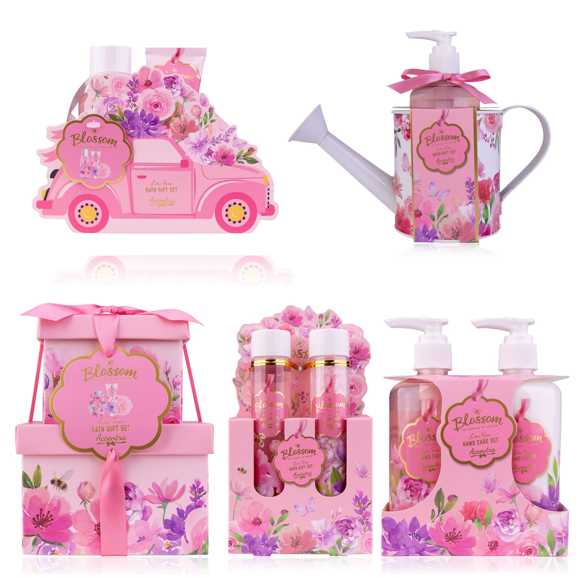 Oem Blossom Skin Care Bath Gift Set In Decorative Gift Box,Perfect For Wedding Gift,Valentine's Day,Spring And Summer Gifts