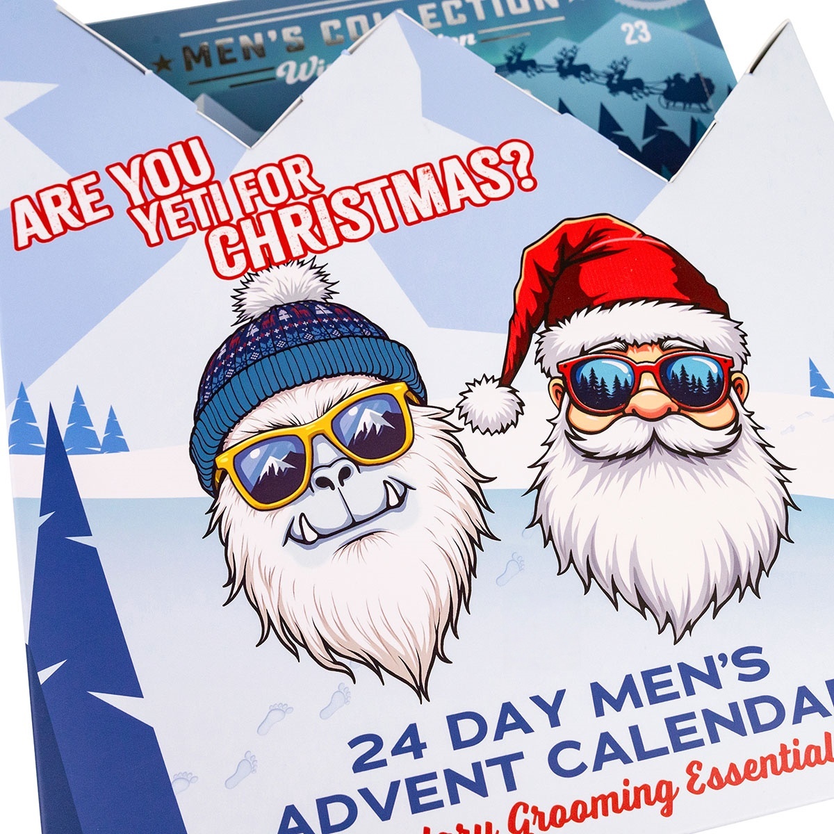 Oem Wholesale Happy Holidays Advent Calendar For Men With 24 Hand Cream Bath & Body Care Gifts Best Gift For Men