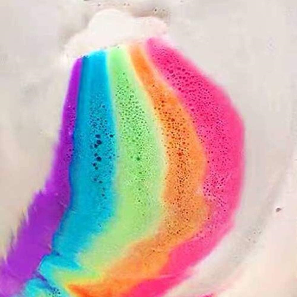 Wholesale Custom Organic Vegan Relax Best Natural Bubble Luxury Private Label 150g Fizzy Kid White Rainbow Bath Bomb Lavender