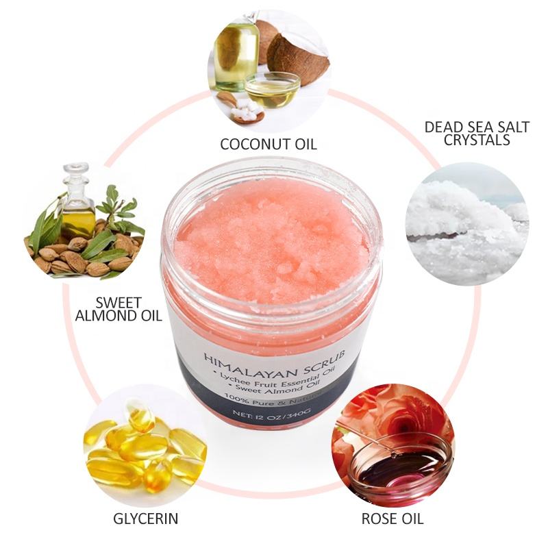 Organic Essential Oils Bath Body Scrub Whitening Exfoliating Moisturizing Deep Cleansing Epsom Salt Coffee Eco-friendly
