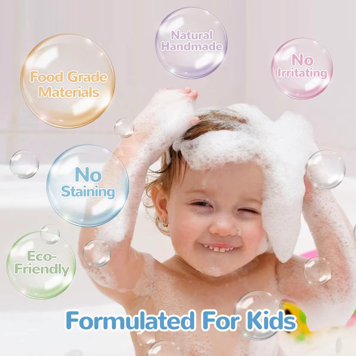 Oem Private Label Organic Donut Bath Bombs For Girls 4oz/pack Of 9 With Surprise Inside