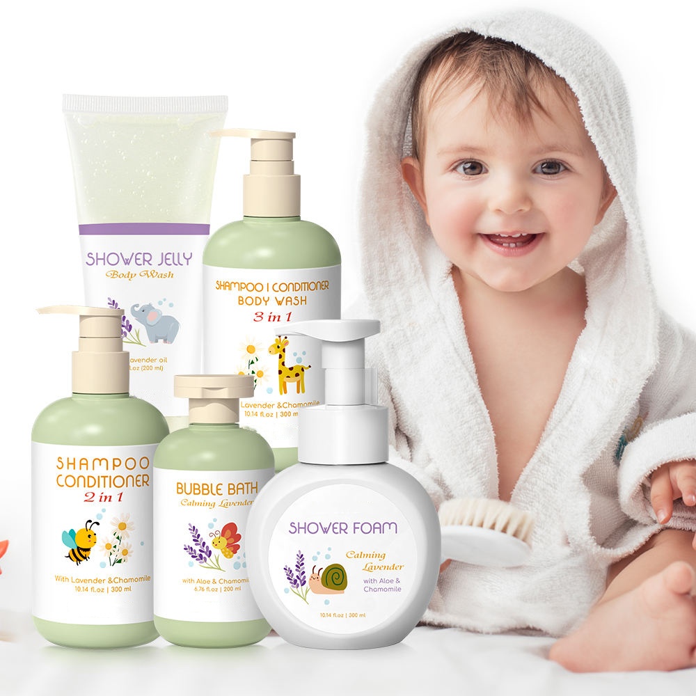 Oem/odm Private Label 2 In 1 Nourishing And Moisturizing For Baby's Perfect Daily Care In Shower Gel Shampoo And Body Wash