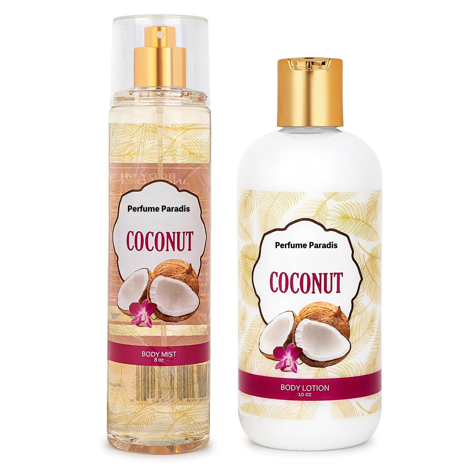 Oem Private Label Home Spa Gift 10oz Deep Moisturizing Fragrance Body Lotion & 8 Oz. Fine Fragrance Body Mist Set Luxury Self