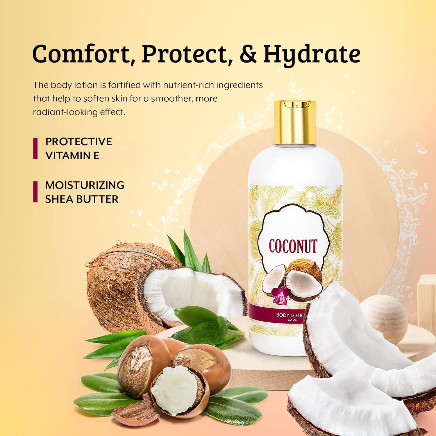 Oem Private Label Home Spa Gift 10oz Deep Moisturizing Fragrance Body Lotion & 8 Oz. Fine Fragrance Body Mist Set Luxury Self