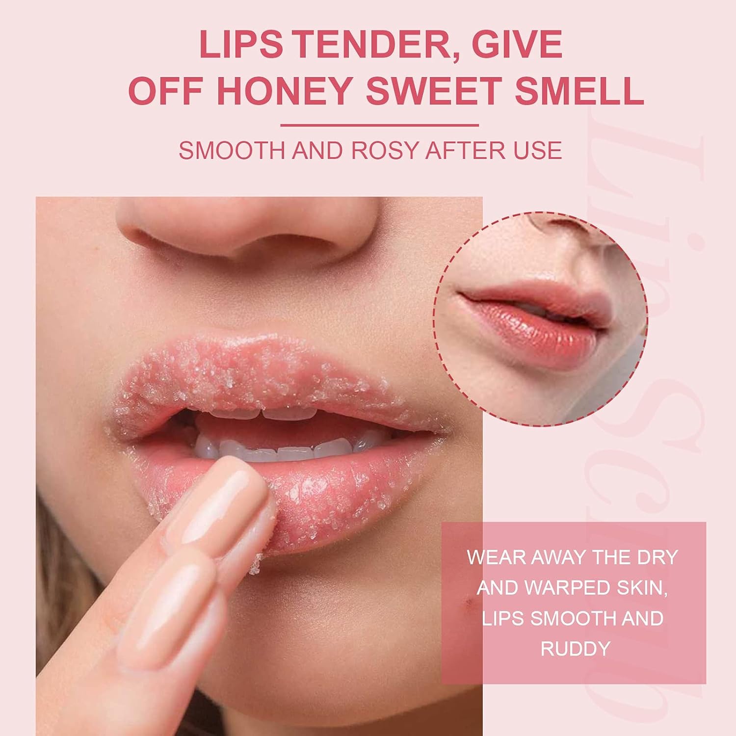 Oem Private Label Organic Lip Scrubs Exfoliator Moisturizer Lightening Brightening Treatment For Chapped Dry Flaky Lips (peach)