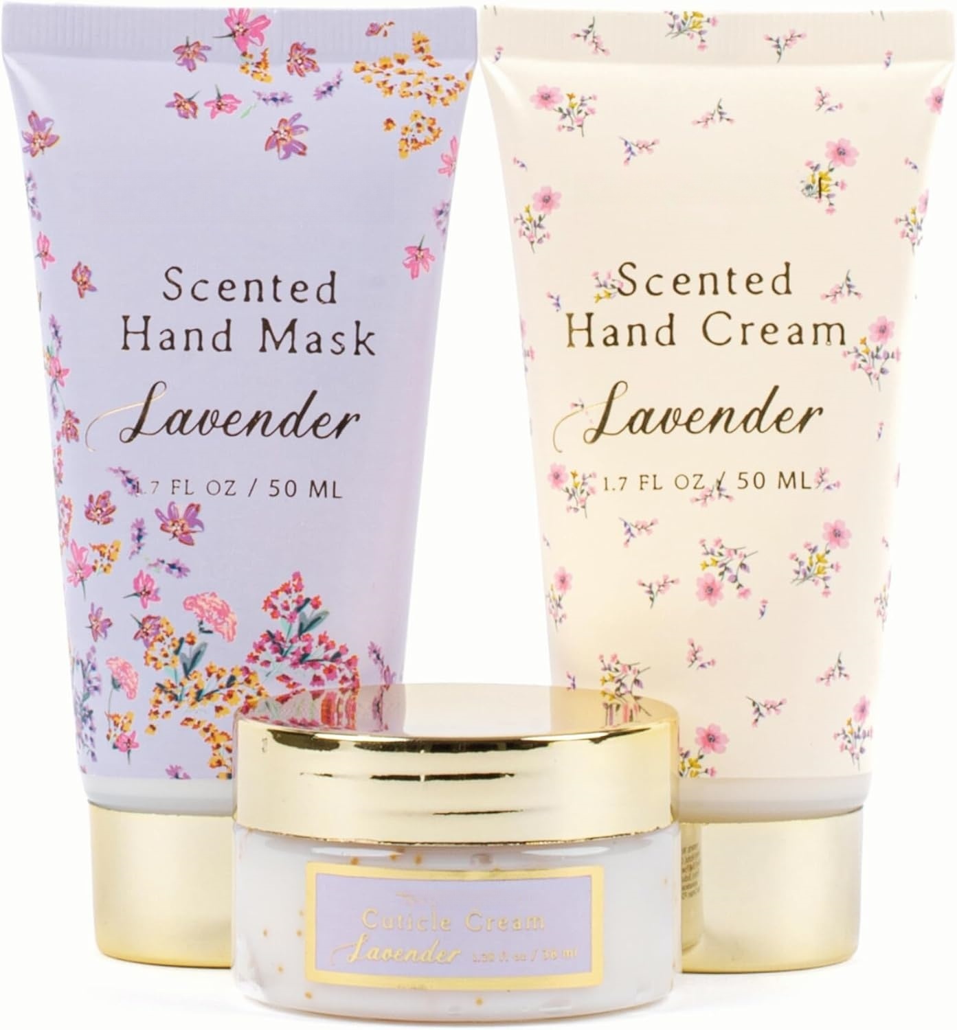 Oem Vanilla Shea Butter Whitening Moisturizing Hand Care Gift Set Travel-friendly Spa Essentials Hand Cream Mask & Cuticle Scrub