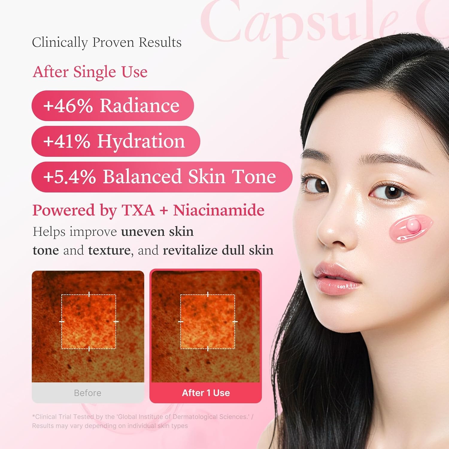 Oem Custom Txa+niacinamide Serum Vegan Whitening Moisturizer For Face Dual Radiance Serum After Spot Care Uneven Skin Tone