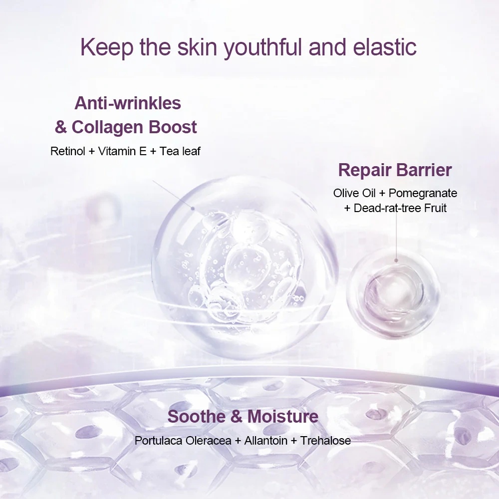 Oem Private Label Retinol Serum Helps Defend Against Signs Of Aging,Rich Infused With Olive Oil,Pomegranate,Vitamin E Serum
