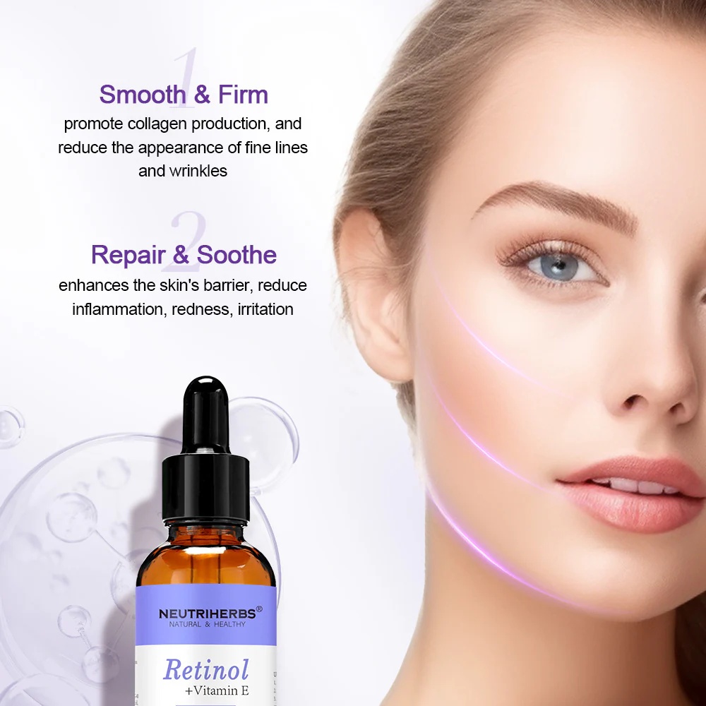 Oem Private Label Retinol Serum Helps Defend Against Signs Of Aging,Rich Infused With Olive Oil,Pomegranate,Vitamin E Serum
