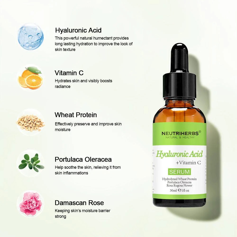 Oem Private Label Best Hyaluronic Acid Thirst Quenching Anti-aging Vegan Face Serum For All Skin Types Plumps & Hydrates