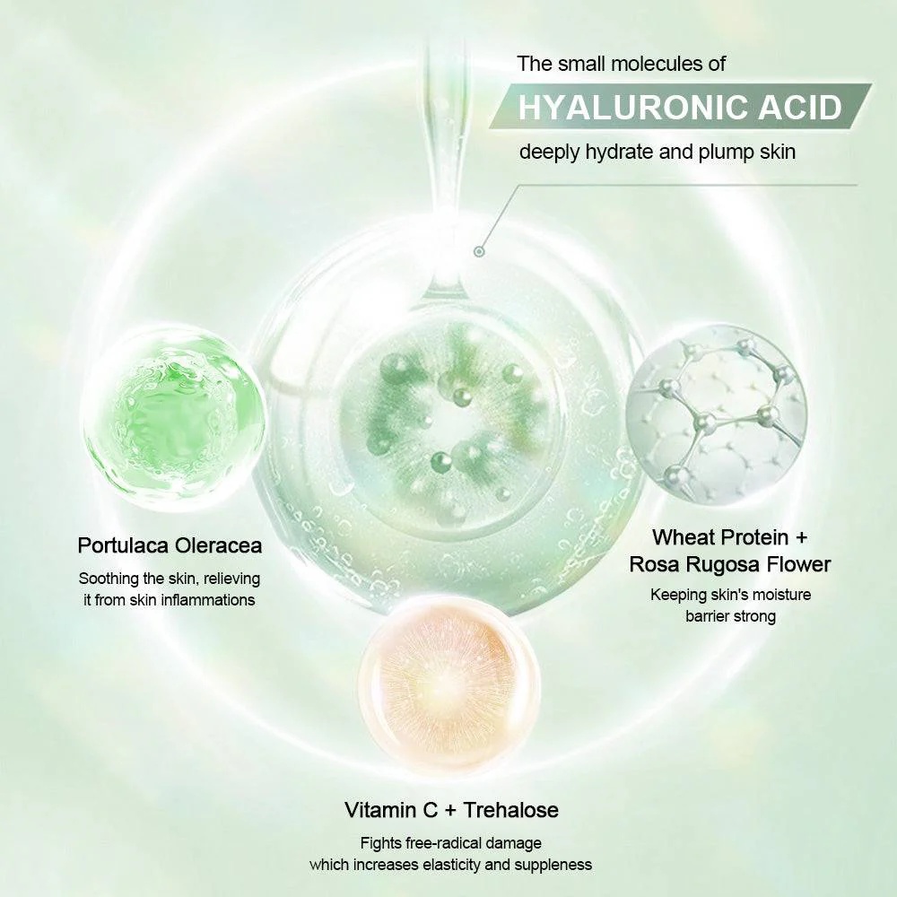 Oem Private Label Best Hyaluronic Acid Thirst Quenching Anti-aging Vegan Face Serum For All Skin Types Plumps & Hydrates