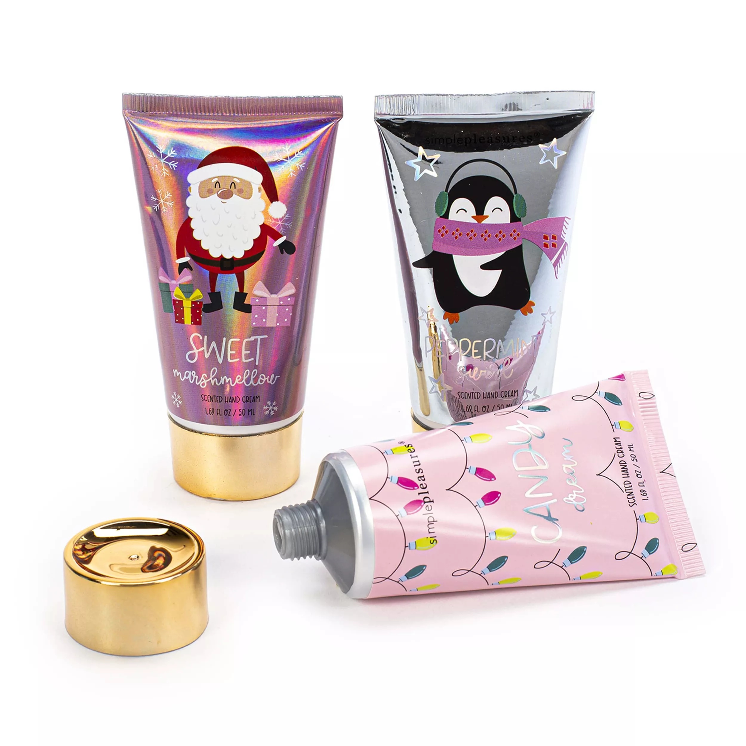 Oem Private Label Penguin Cute Natural Hand Cream Holiday Gift Set Christmas Moisturizing Whitening Honey Cream