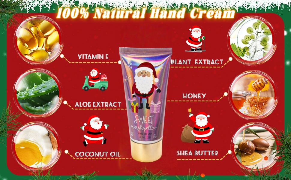Oem Private Label Penguin Cute Natural Hand Cream Holiday Gift Set Christmas Moisturizing Whitening Honey Cream