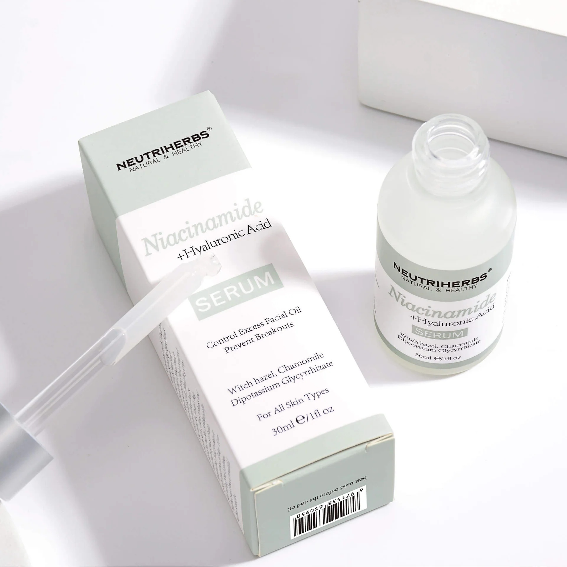 Oem Glowing Serum With Niacinamide Hyaluronic Acid Lightweight Brightening Hydrating Dewy Reflective Glow Drops For Face