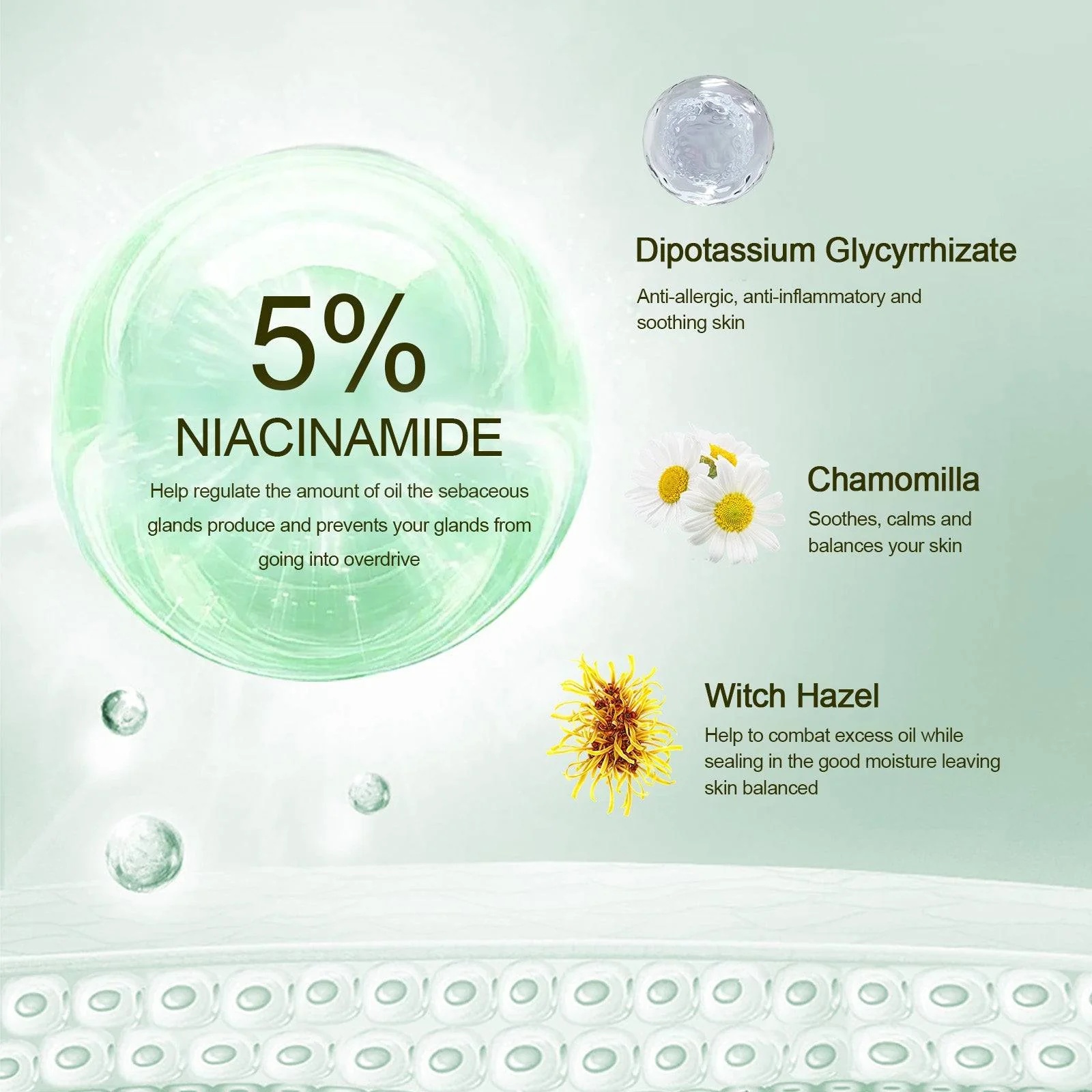 Oem Glowing Serum With Niacinamide Hyaluronic Acid Lightweight Brightening Hydrating Dewy Reflective Glow Drops For Face