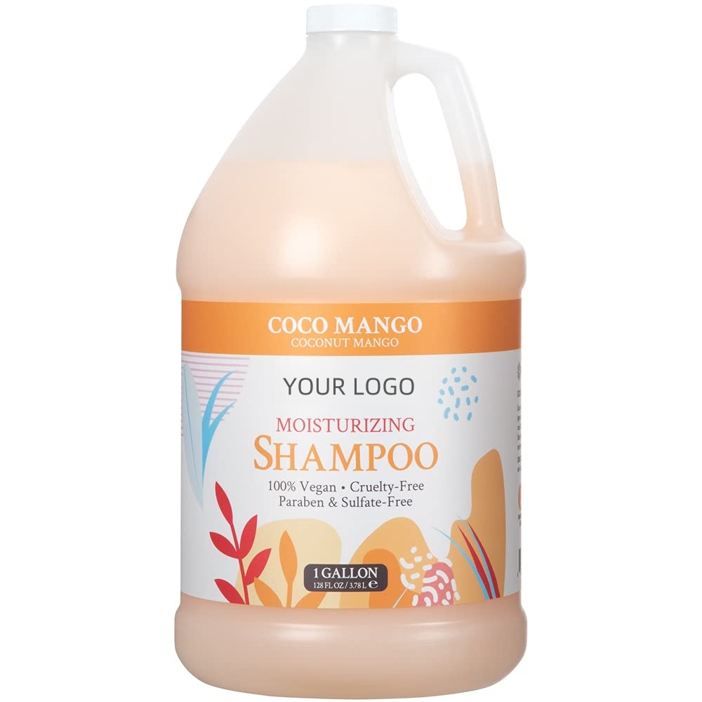 Wholesale Moisturizing Shampoo For All Hair Types,100% Vegan & Cruelty-free,1gallon (128 Fl Oz) Refill Coconut Mango Scent