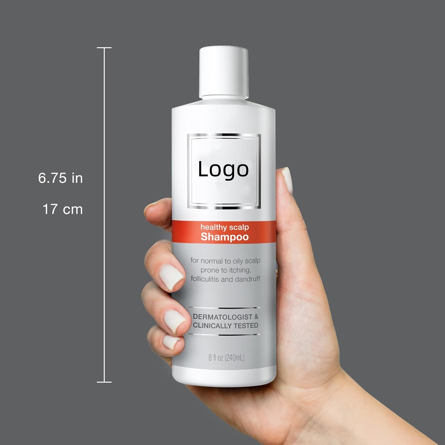 Oily Scalp Shampoo Fragrance-and Paraben-free For Folliculitis And Itching Dandruff