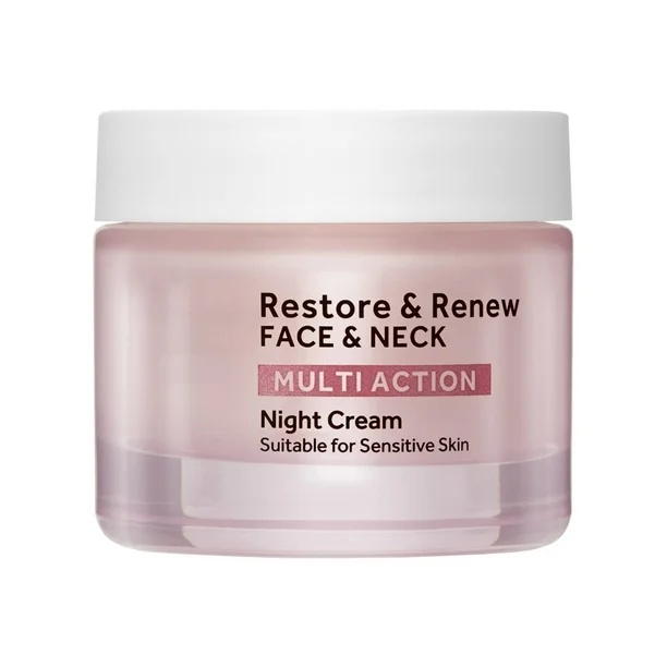 Private Label High Quality Organic Multi-action Night Time Face Neck Cream Collagen Peptide Squalane Vitamin E-moisturizing