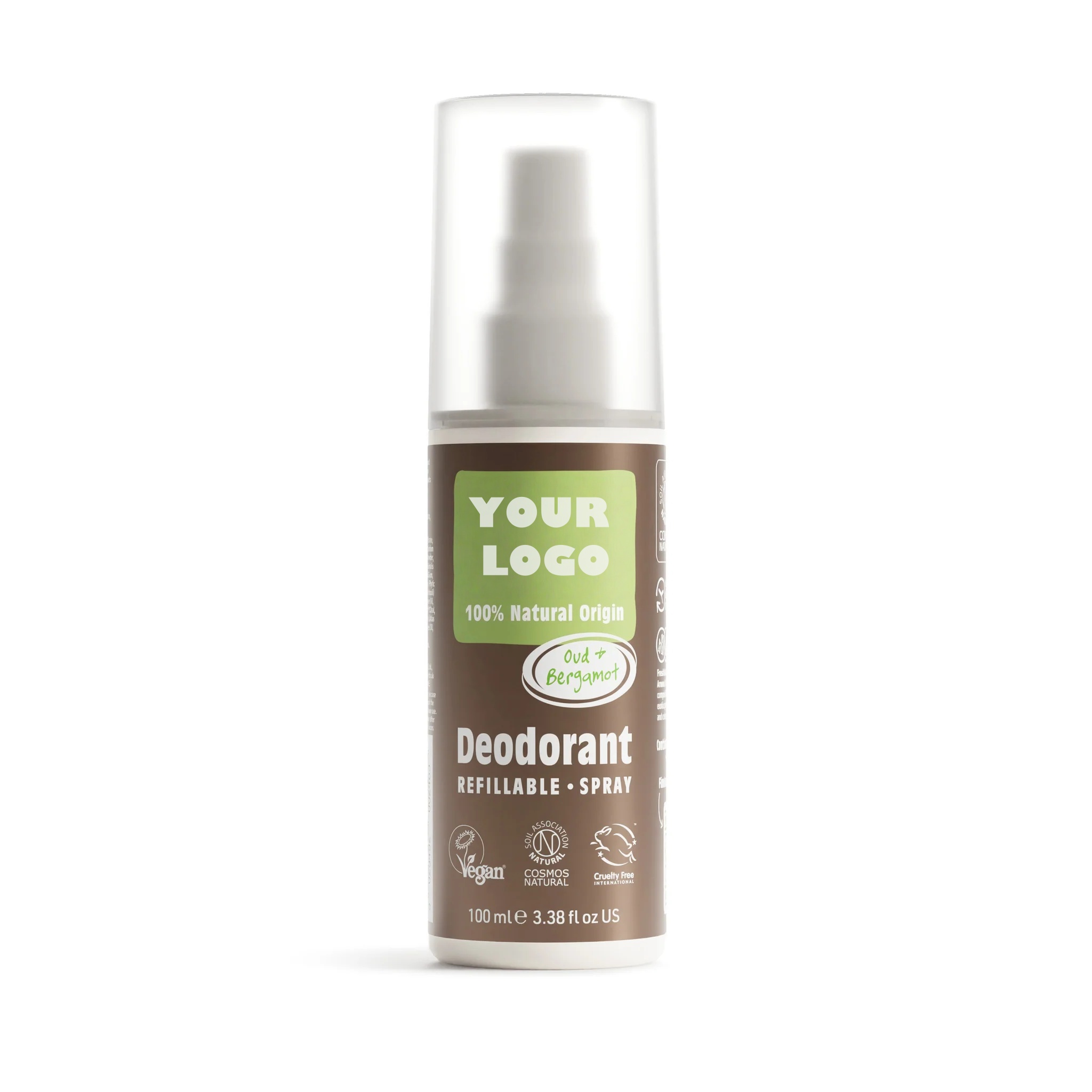 Natural Herbal Deodorant Body Spray For All Skin Types Long Lasting Freshness For Adolescents,Adults,Men And Male-oud&bergamot