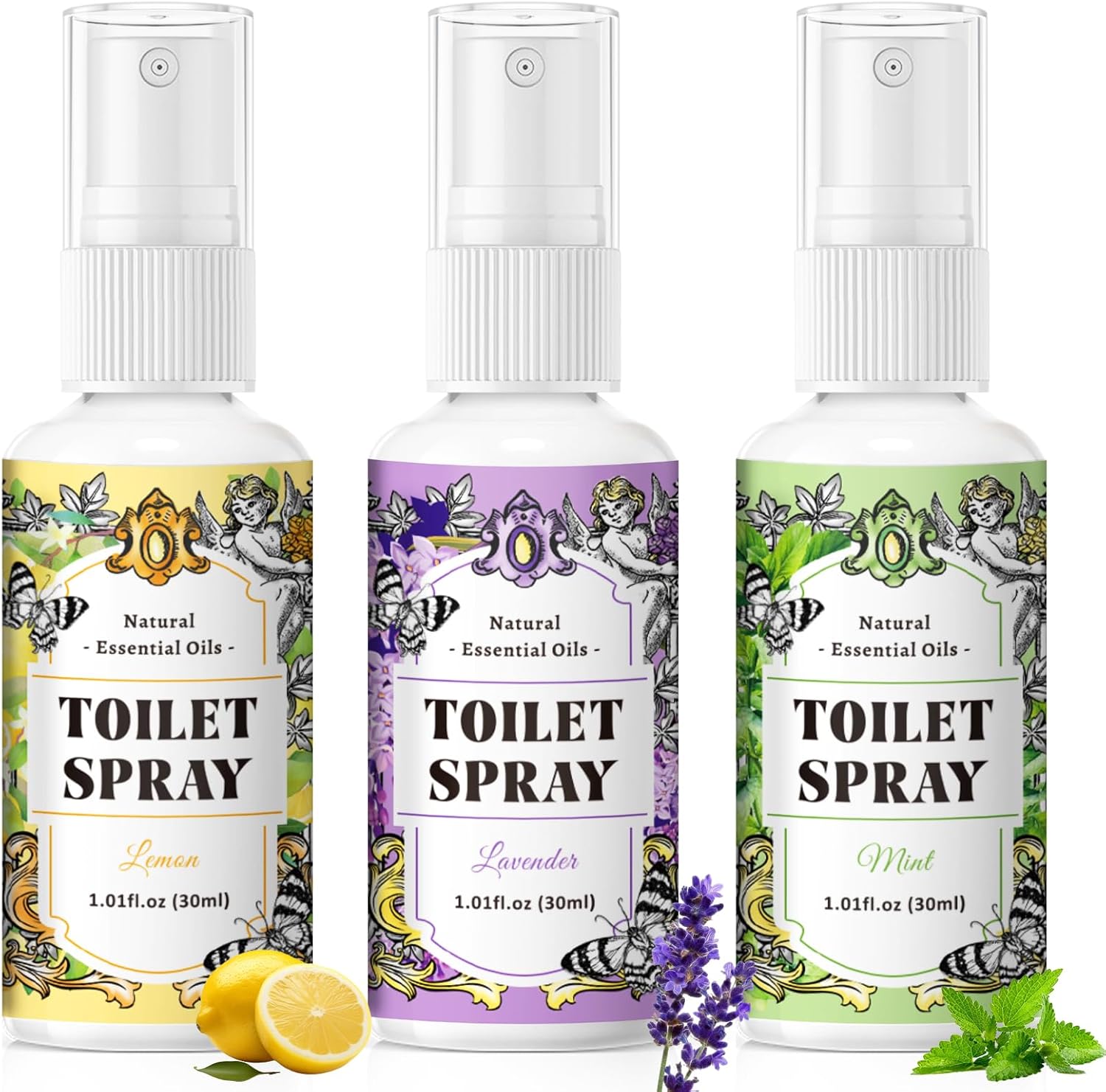Oem Air Freshener Spray For Toilet And Bathroom,Toilet Fragrance,3 X 30 Ml,Toilet Spray,Bathroom Air Freshener,Toilet Spray