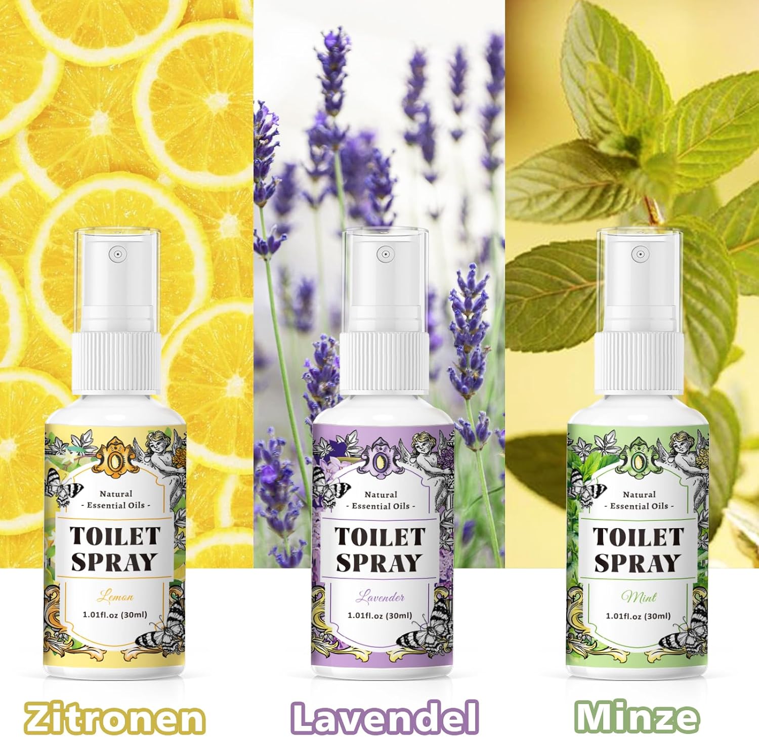 Oem Air Freshener Spray For Toilet And Bathroom,Toilet Fragrance,3 X 30 Ml,Toilet Spray,Bathroom Air Freshener,Toilet Spray