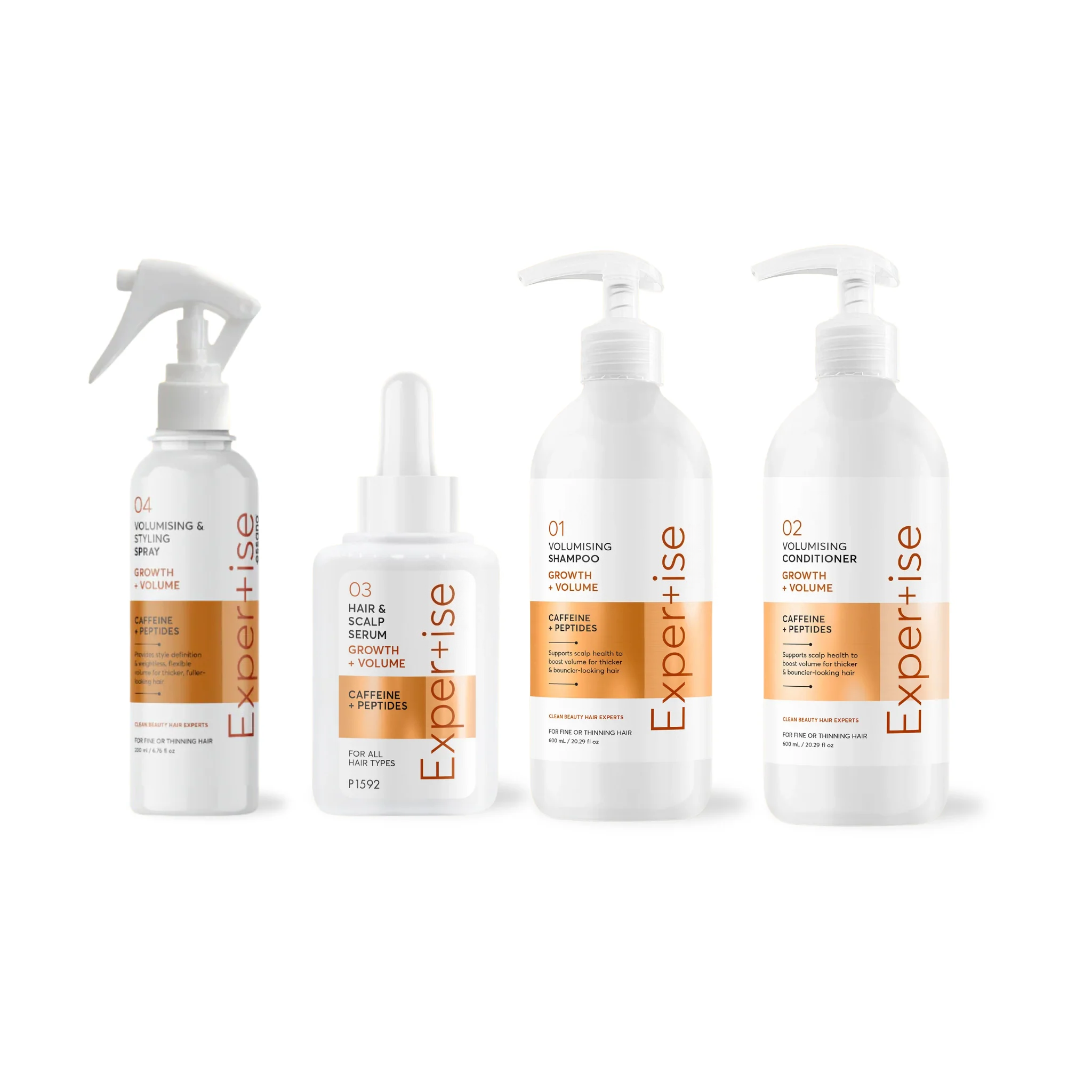 Oem Growth + Volume Volumising Hair Cream Conditioner Scalp Serum & Styling Spray With Concentrated Formula For Deep Nourishment
