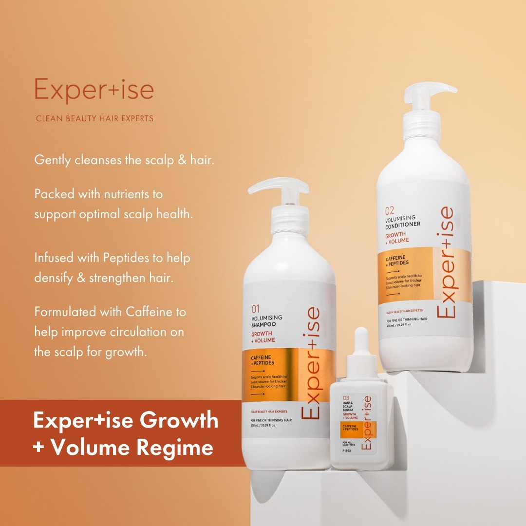 Oem Growth + Volume Volumising Hair Cream Conditioner Scalp Serum & Styling Spray With Concentrated Formula For Deep Nourishment