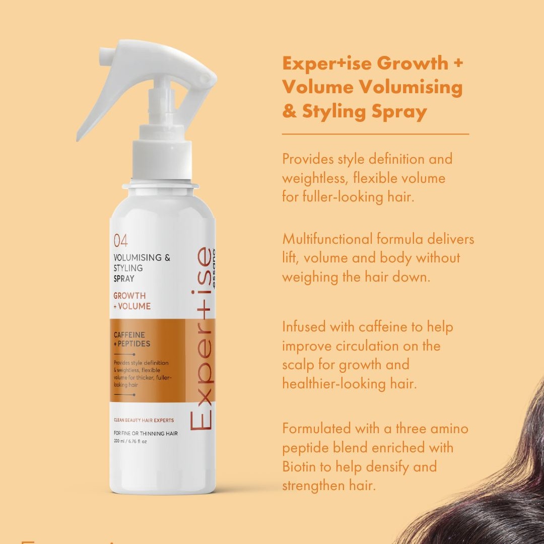 Oem Growth + Volume Volumising Hair Cream Conditioner Scalp Serum & Styling Spray With Concentrated Formula For Deep Nourishment