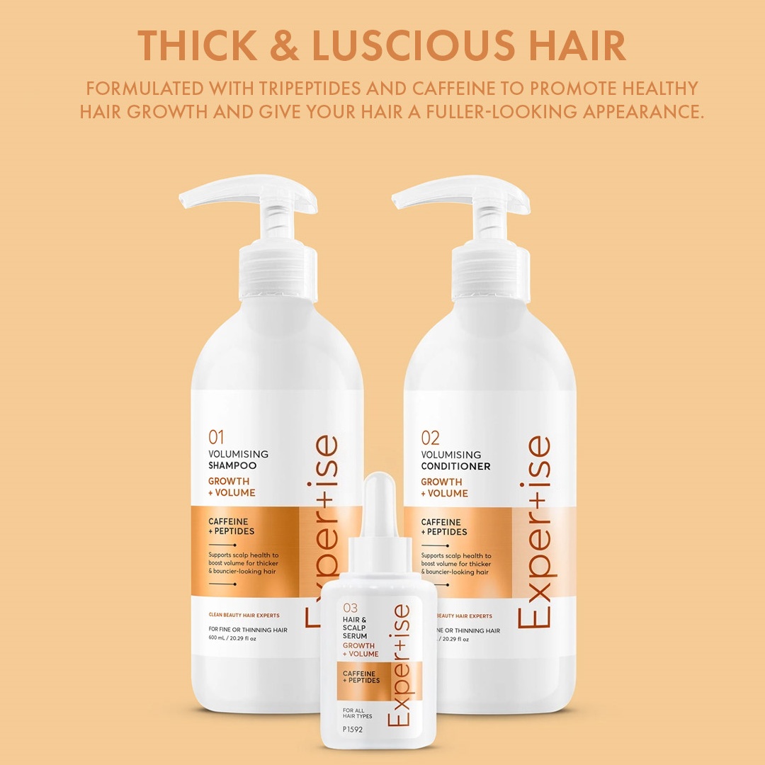 Oem Growth + Volume Volumising Hair Cream Conditioner Scalp Serum & Styling Spray With Concentrated Formula For Deep Nourishment