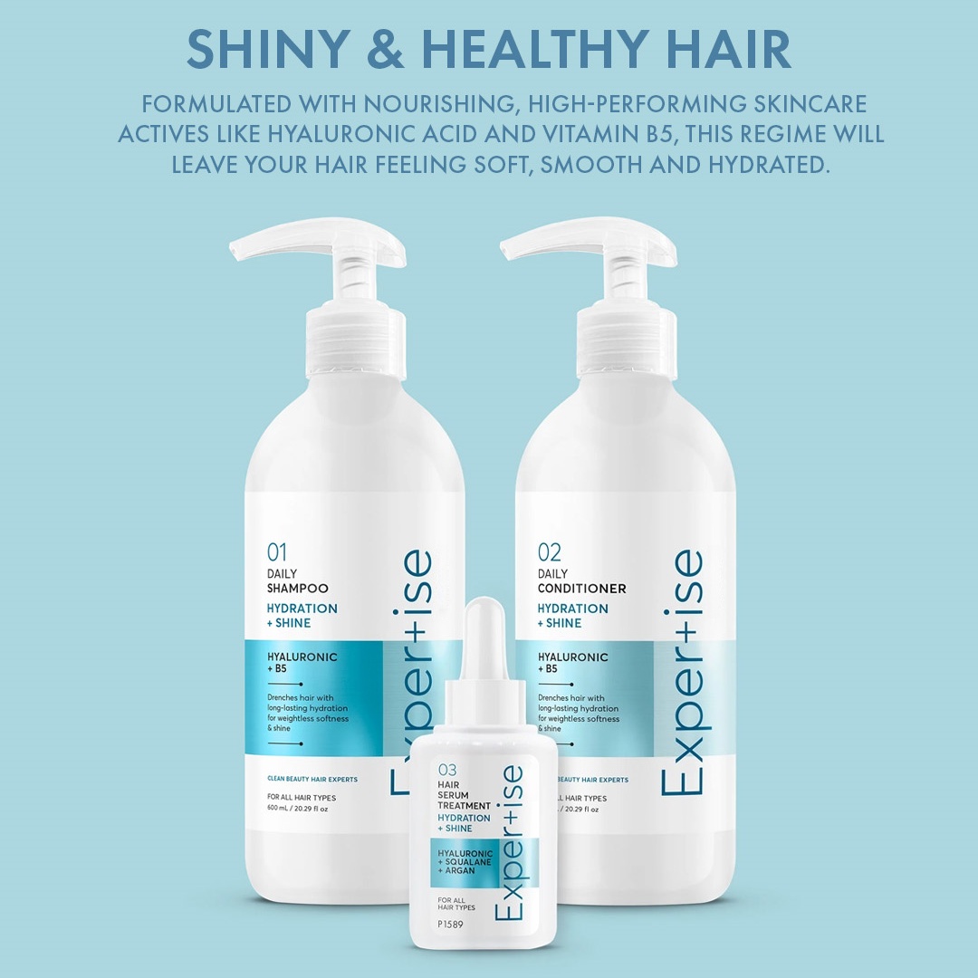 Oem Hydration + Shine Moisturizing Hair Shampoo Conditioner Scalp Serum Cream Cleanses & Drenches Scalp Hair Ha B5 Concentration