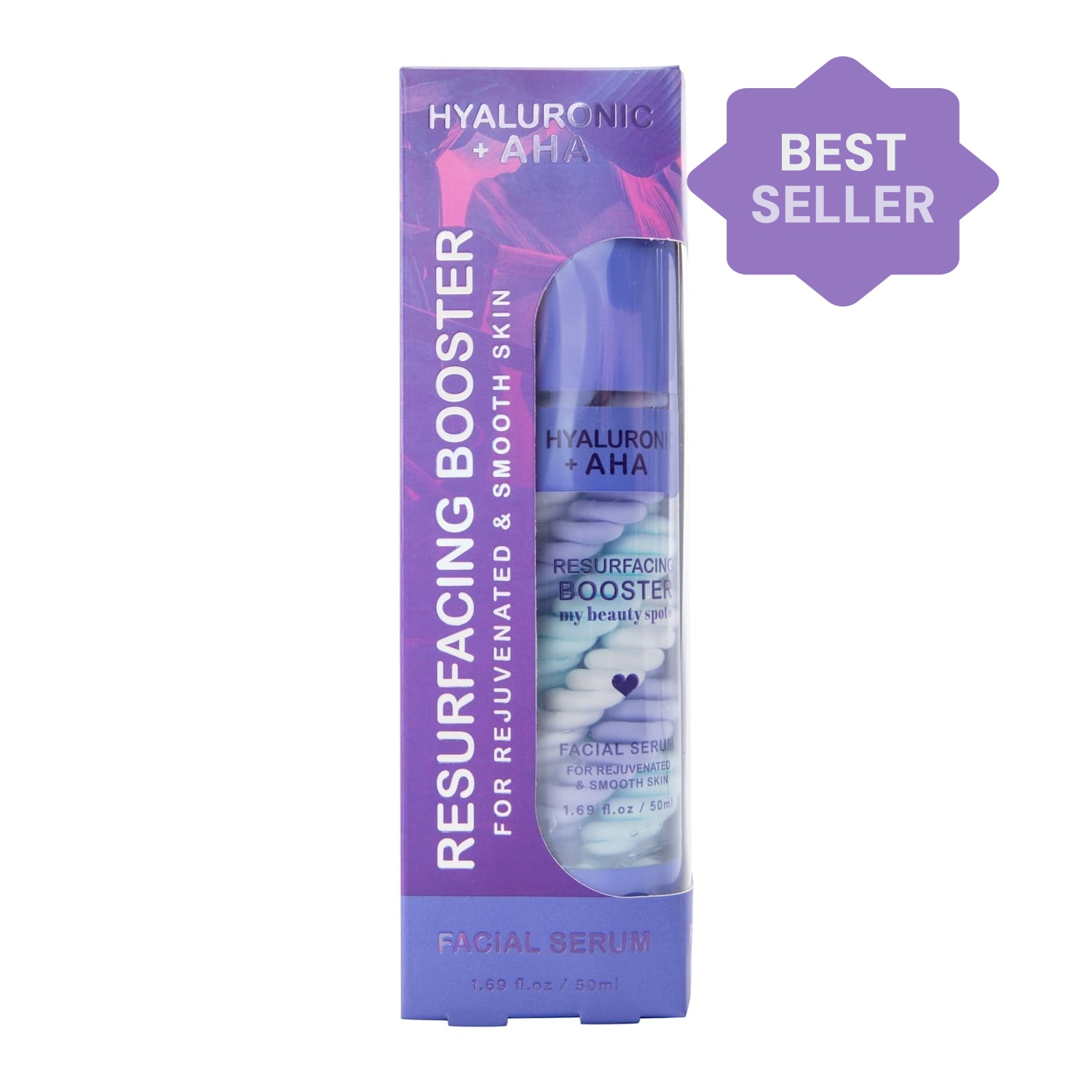 Oem Luxury Hyaluronic Acid + Aha Facial Serum Anti-aging Anti-wrinkle Intense Hydration Vegan Fragrance-free Non-greasy