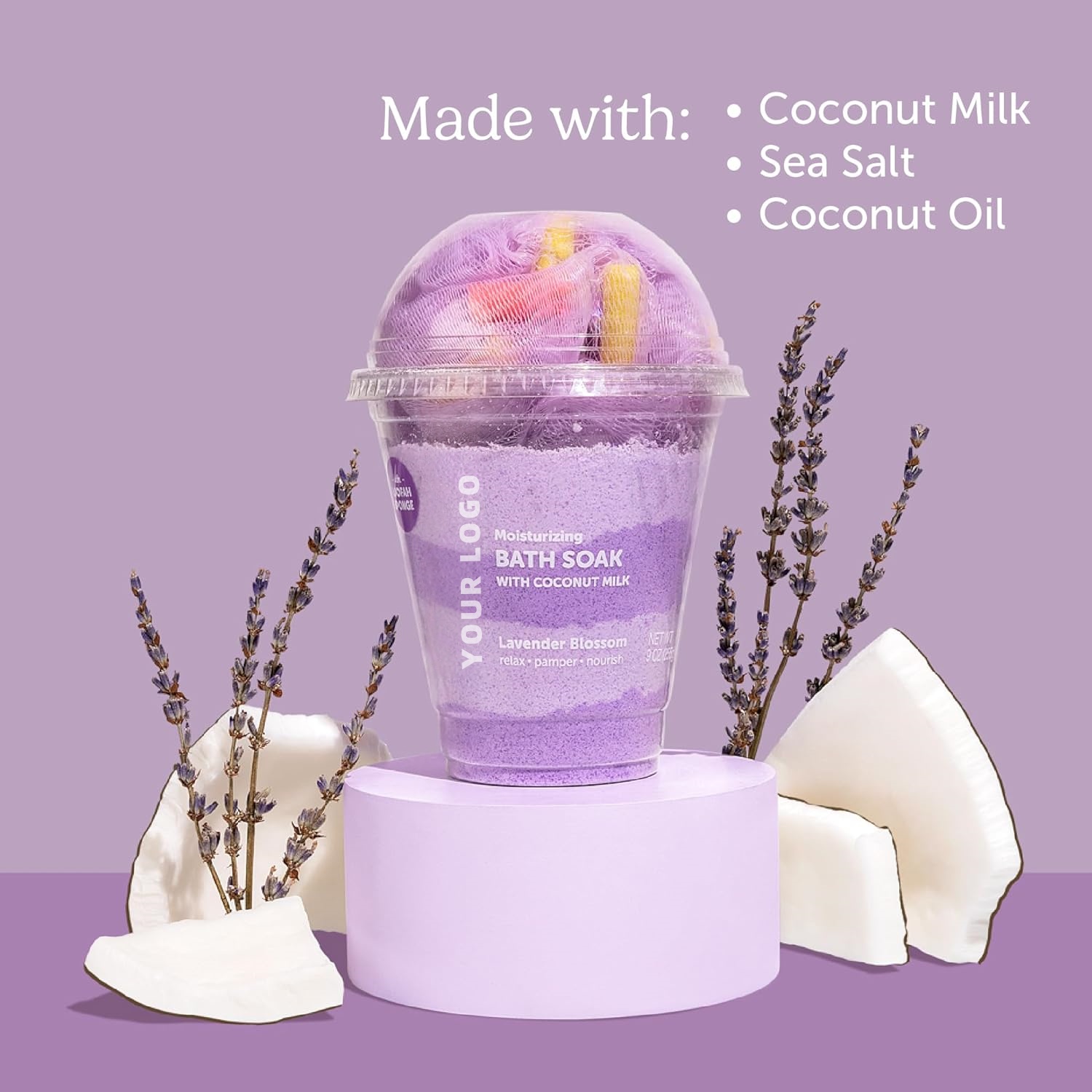 Oem Dead Sea Salt Powder Bath Soak Coconut Milk & Bubble Bath For Adults & Kids Natural Detox & Moisturizing Body & Foot Soak