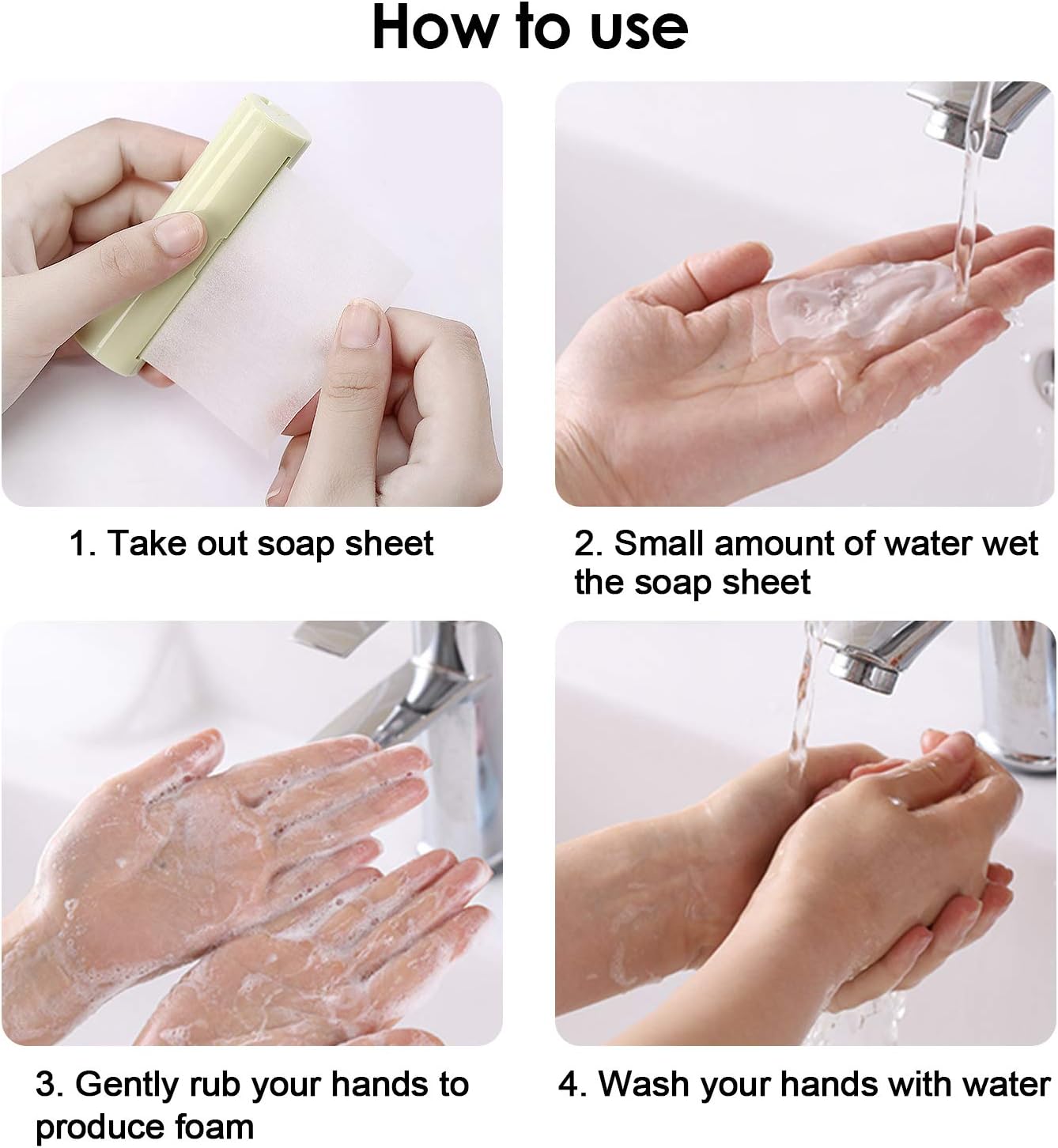 Travel Paper Soaps,Hand Washing Soap Paper Sheets,Portable And Replaceable Pocket Hand Soap For Travel,Outdoor,Camping Hiking